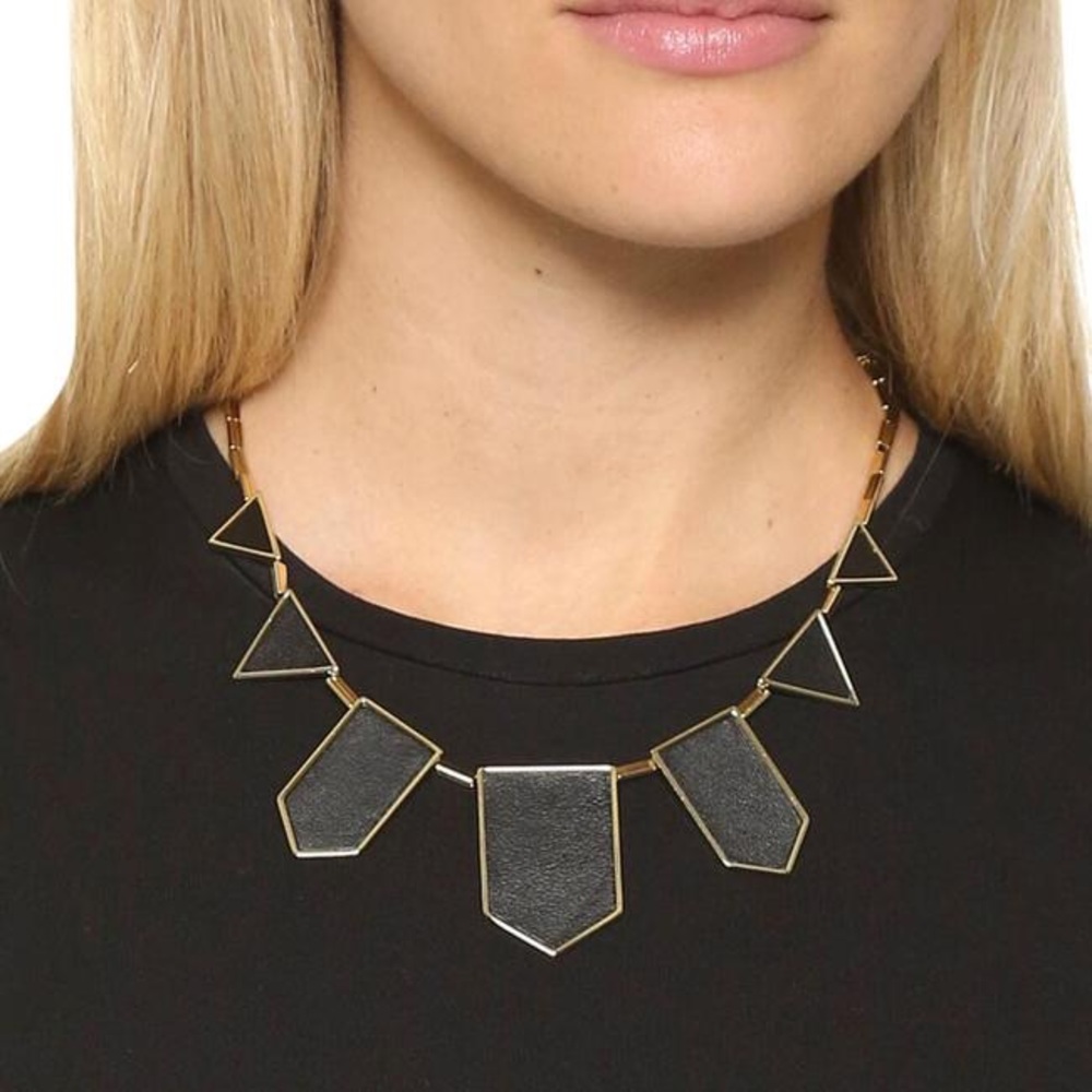 BNWT House of Harlow 14k gold 5 station necklace